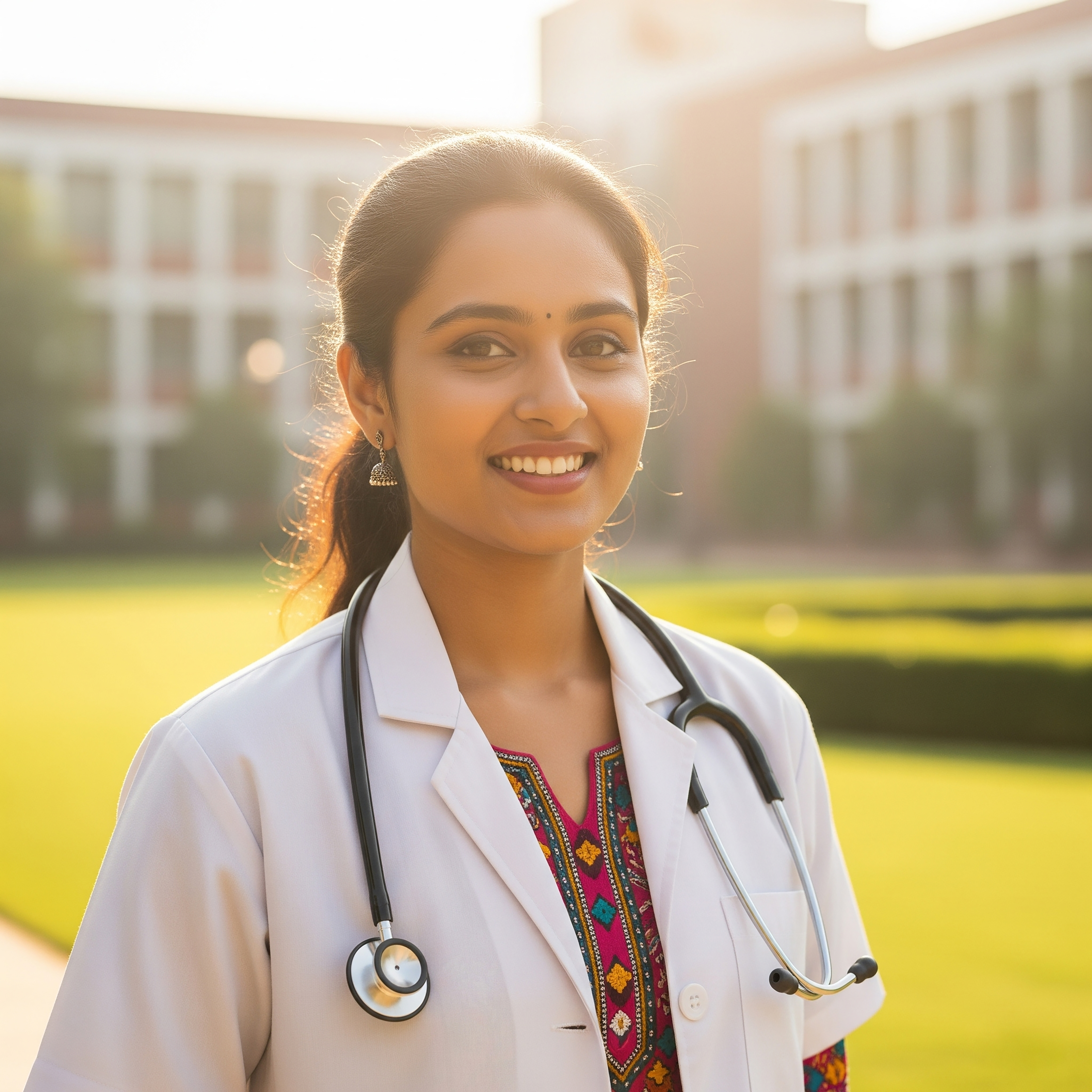 Medical Student Pointing